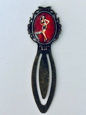 Retro Pinup Metal Bookmark, NWT